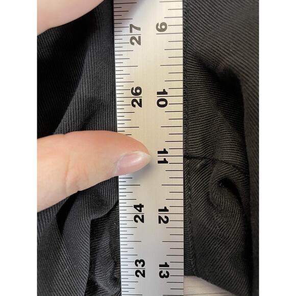 Aeropostale Pants Womens 12 Black Low Rise Flare Pocket Casual Tencel Blend - Picture 6 of 12